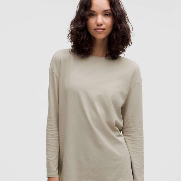 lululemon athletica Tops - lululemon athletica Long Sleeve Top in Light Beige